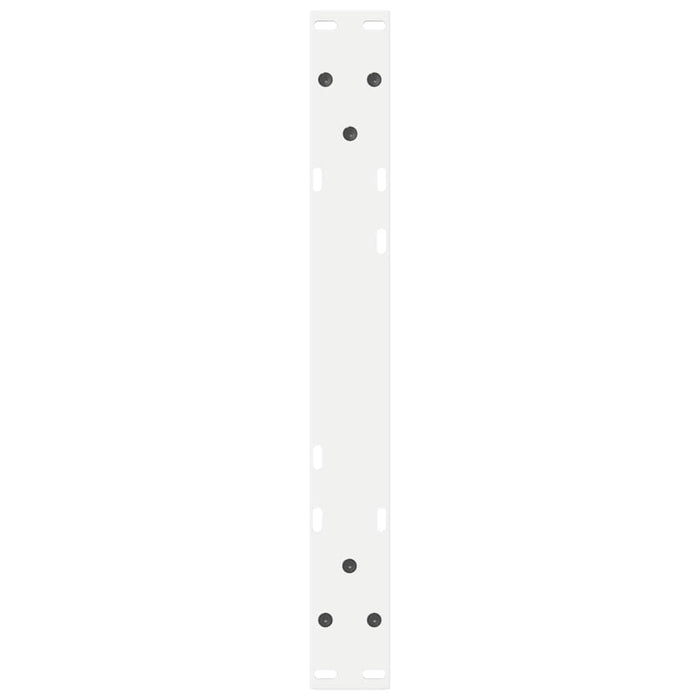 Picioare pentru măsuță de cafea, 2 buc., alb, 50x(30-31,3) cm, oțel WALTI