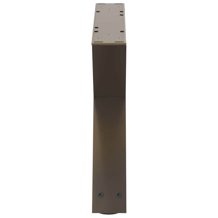 Picioare pentru măsuță de cafea, 2 buc., oțel natural, 50x(30-31,3) cm WALTI