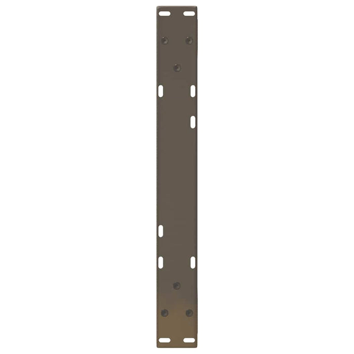 Picioare pentru măsuță de cafea, 2 buc., oțel natural, 50x(30-31,3) cm WALTI
