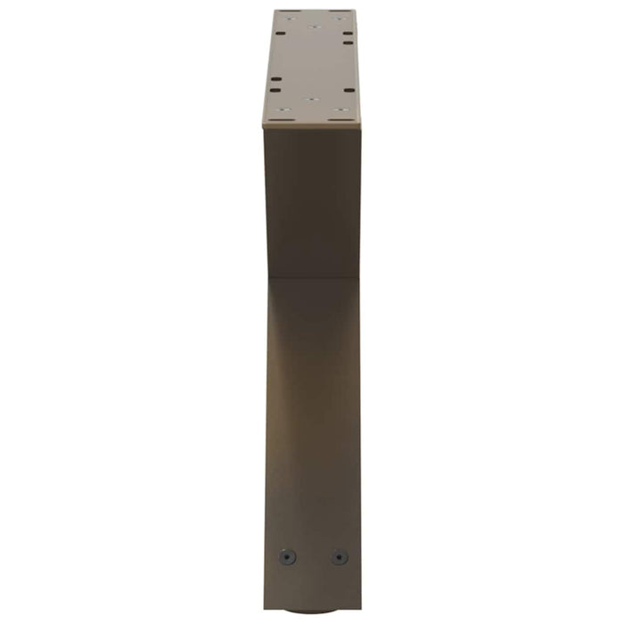 Picioare pentru măsuță de cafea, 2 buc., oțel natural, 60 x (30-31,3) cm WALTI