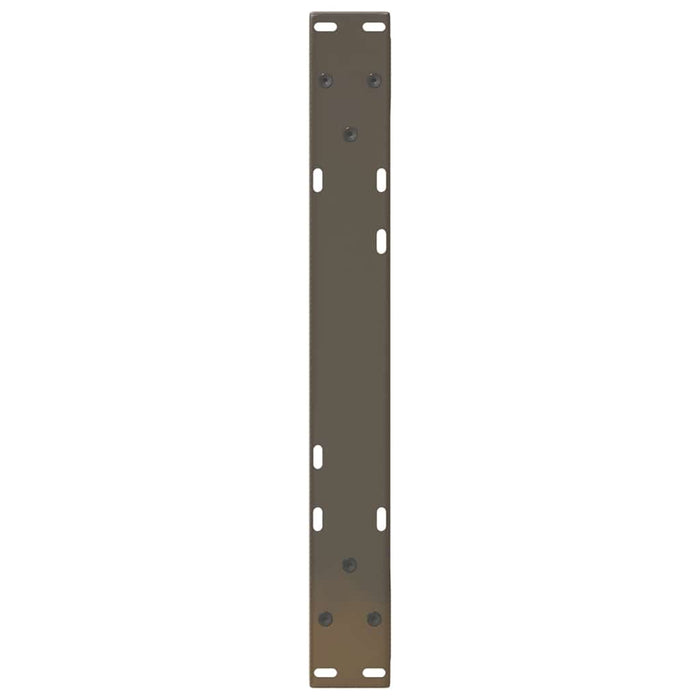 Picioare pentru măsuță de cafea, 2 buc., oțel natural, 60 x (30-31,3) cm WALTI