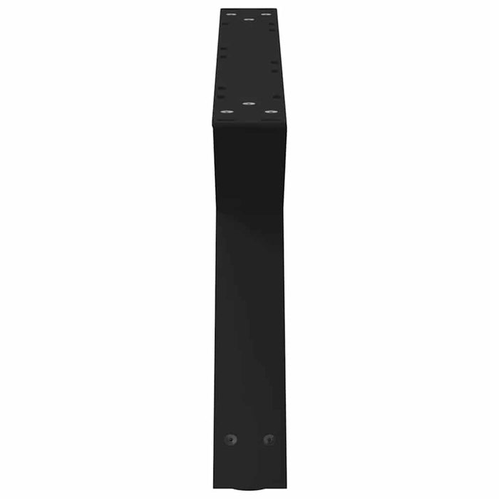 Picioare pentru măsuță de cafea, 2 buc., negru, 70x(30-31,3) cm, oțel WALTI