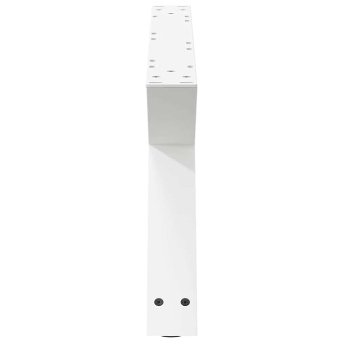 Picioare pentru măsuță de cafea, 2 buc., alb, 70x(30-31,3) cm, oțel WALTI