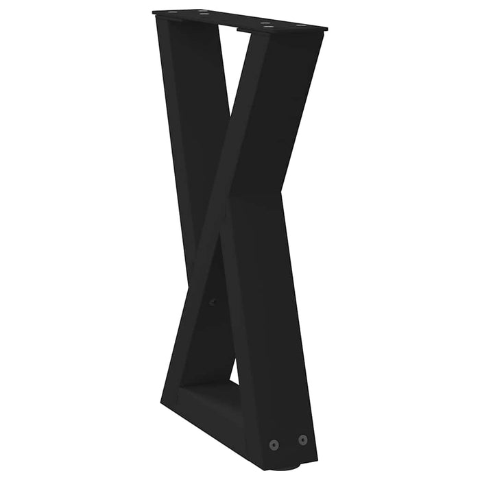 Picioare pentru măsuță de cafea, 2 buc., negru, 28x (42-43,3) cm, oțel WALTI