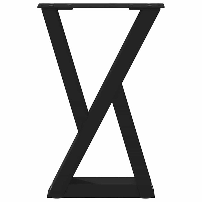 Picioare pentru măsuță de cafea, 2 buc., negru, 28x (42-43,3) cm, oțel WALTI