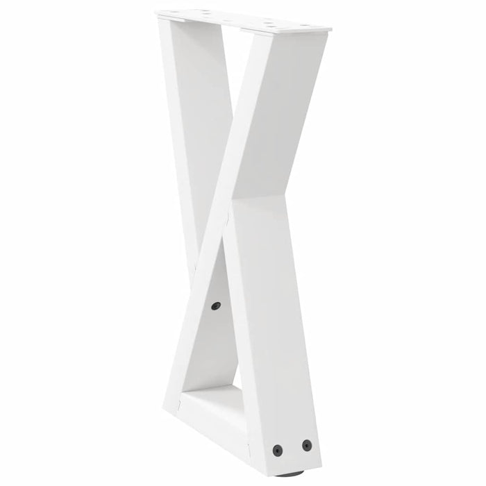 Picioare pentru măsuță de cafea, 2 buc., alb, 28x (42-43,3) cm, oțel WALTI