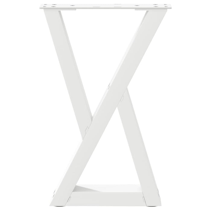 Picioare pentru măsuță de cafea, 2 buc., alb, 28x (42-43,3) cm, oțel WALTI