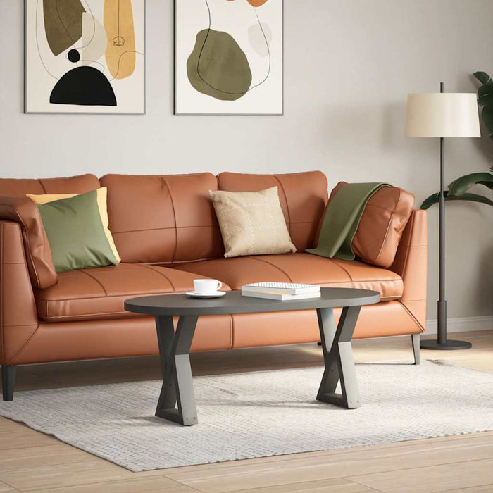Picioare pentru măsuță de cafea, 2 buc., antracit, 28x(42-43,3) cm, oțel WALTI