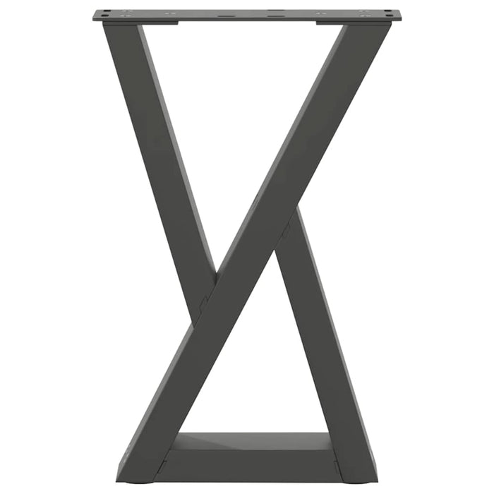 Picioare pentru măsuță de cafea, 2 buc., antracit, 28x(42-43,3) cm, oțel WALTI