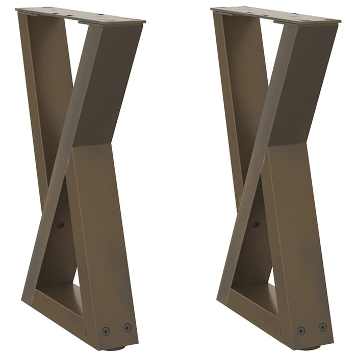Picioare pentru măsuță de cafea, 2 buc., oțel natural, 28x (42-43,3) cm WALTI