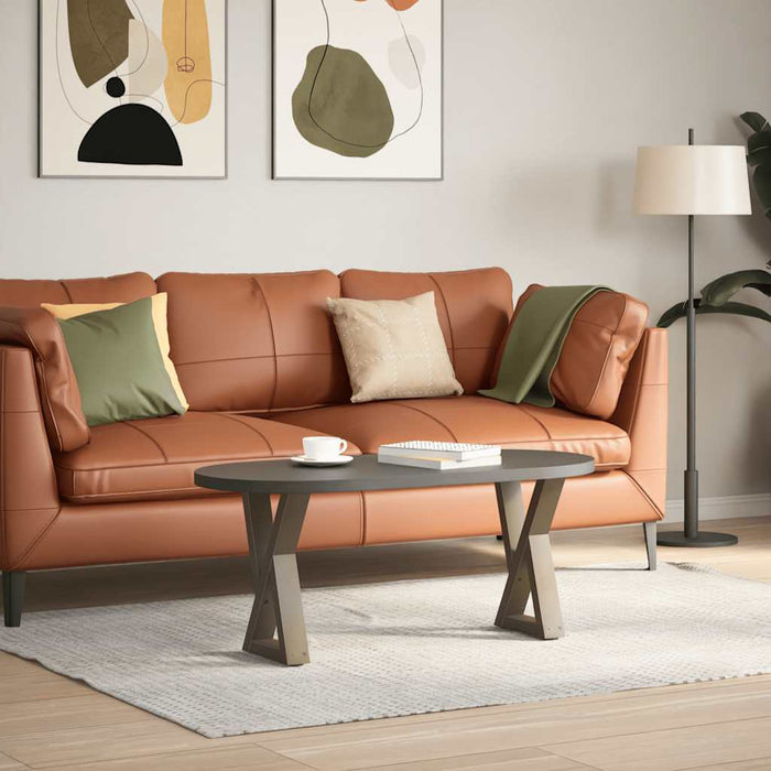 Picioare pentru măsuță de cafea, 2 buc., oțel natural, 38x(42-43,3) cm WALTI