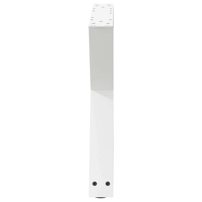 Picioare pentru măsuță de cafea, 2 buc., alb, 50x(42-43,3) cm, oțel WALTI