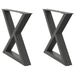 Picioare pentru măsuță de cafea, 2 buc., antracit, 50x(42-43,3) cm, oțel - WALTI WALTI