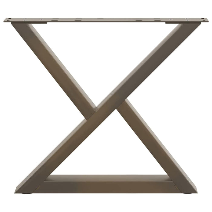 Picioare măsuță de cafea 2 buc Oțel natural 50x(42-43,3)cm Oțel - WALTI WALTI