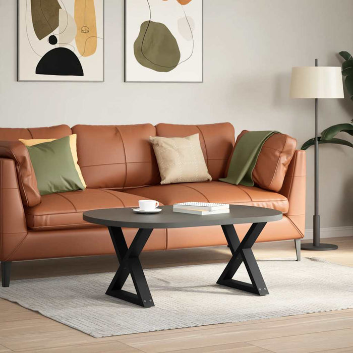 Picioare pentru măsuță de cafea, 2 buc., negru, 60 x (42-43,3) cm, oțel WALTI