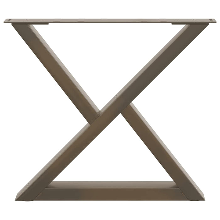 Picioare pentru măsuță de cafea, 2 buc., oțel natural, 60 x (42-43,3) cm WALTI