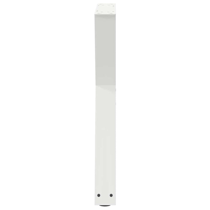 Picioare masă de sufragerie, 2 buc., alb, 50x(72-73,3) cm, oțel - WALTI WALTI