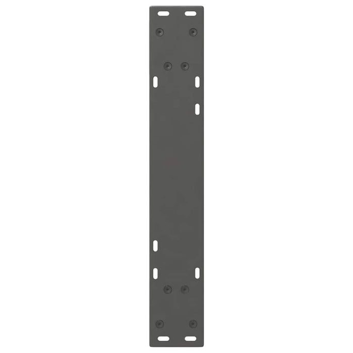 Picioare masă de sufragerie, 2 buc., antracit, 50x(72-73,3) cm, oțel WALTI