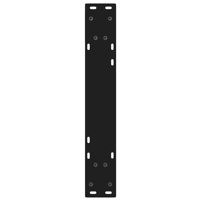 Picioare masă de sufragerie, 2 buc., negru, 60x(72-73,3) cm, oțel WALTI