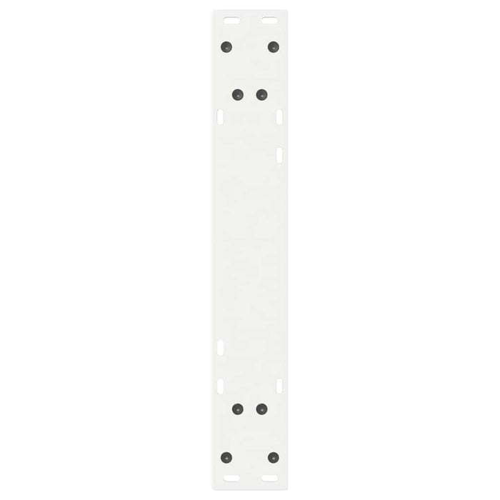 Picioare masă de sufragerie, 2 buc., alb, 60x(72-73,3) cm, oțel - WALTI WALTI