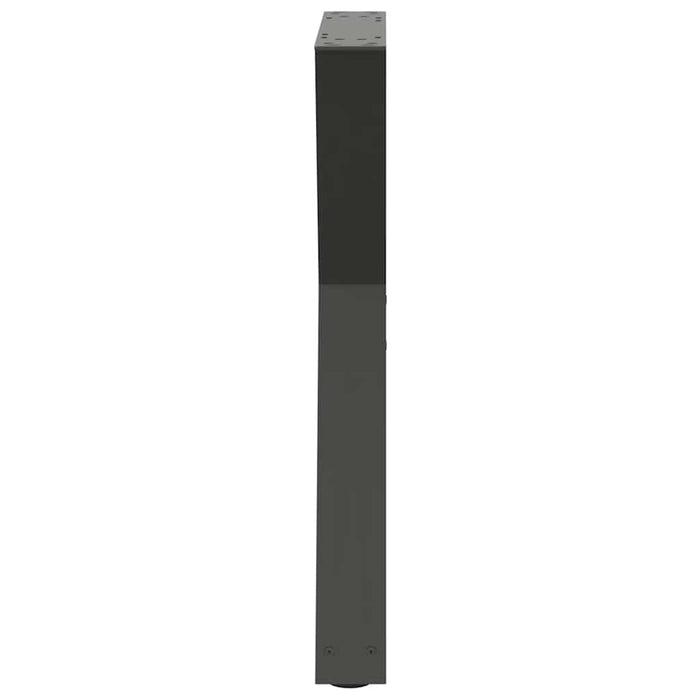 Picioare masă de sufragerie, 2 buc., antracit, 60x(72-73,3) cm, oțel WALTI