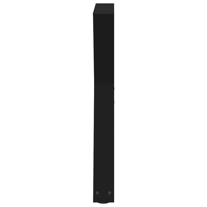 Picioare masă de sufragerie, 2 buc., negru, 70x(72-73,3) cm, oțel WALTI