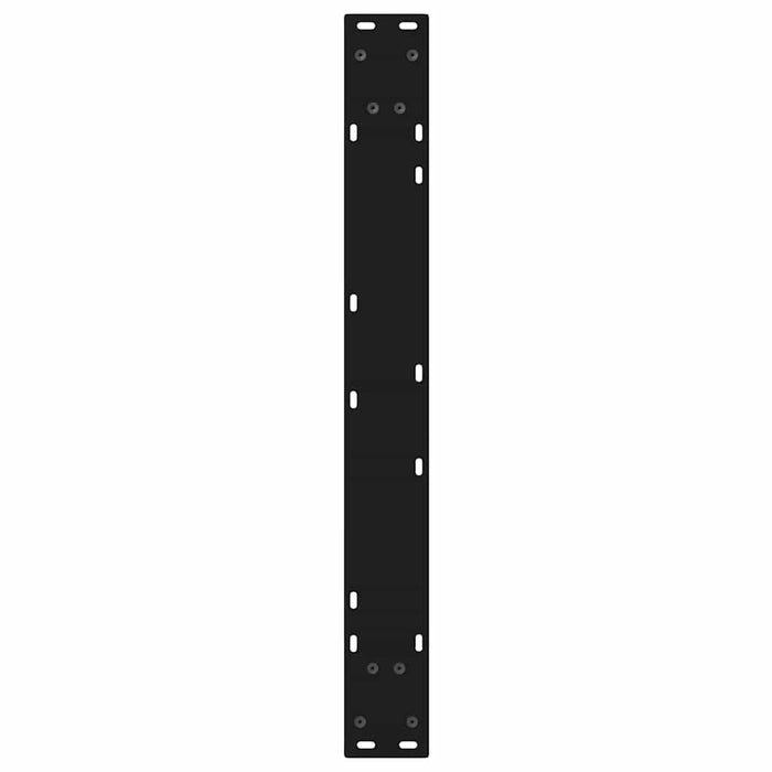 Picioare masă de sufragerie, 2 buc., negru, 70x(72-73,3) cm, oțel WALTI