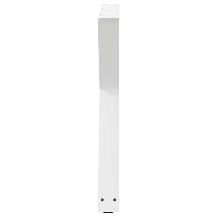 Picioare masă de sufragerie, 2 buc., alb, 70x(72-73,3) cm, oțel - WALTI WALTI