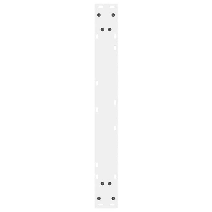 Picioare masă de sufragerie, 2 buc., alb, 70x(72-73,3) cm, oțel - WALTI WALTI