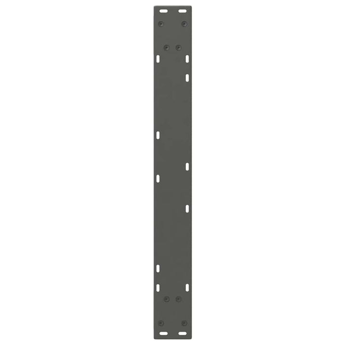 Picioare masă de sufragerie, 2 buc., antracit, 70x(72-73,3) cm, oțel WALTI