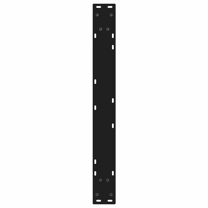 Picioare masă de sufragerie, 2 buc., negru, 80x(72-73,3) cm, oțel WALTI