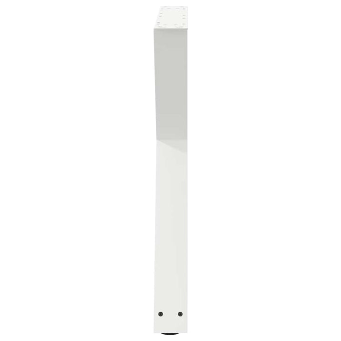 Picioare masă de sufragerie, 2 buc., alb, 80x(72-73,3) cm, oțel - WALTI WALTI