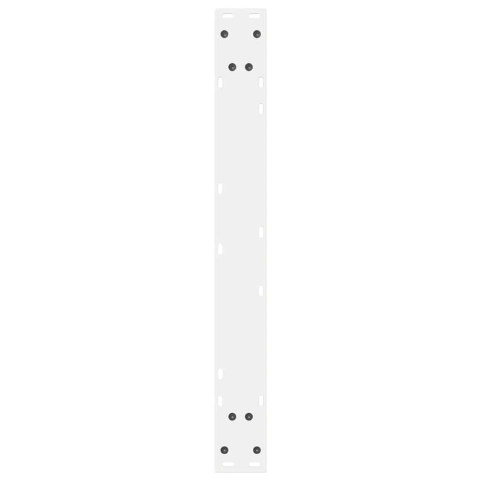 Picioare masă de sufragerie, 2 buc., alb, 80x(72-73,3) cm, oțel - WALTI WALTI