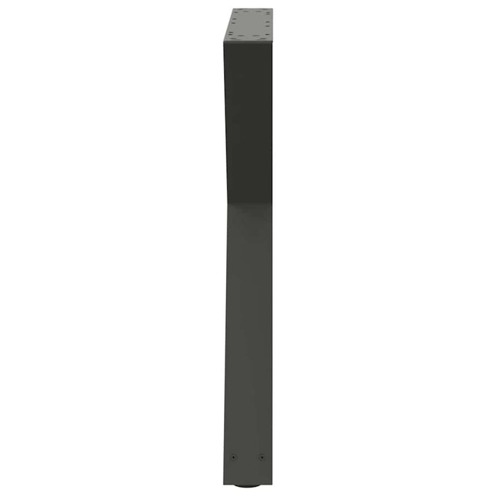 Picioare masă de sufragerie, 2 buc., antracit, 80x(72-73,3) cm, oțel - WALTI WALTI