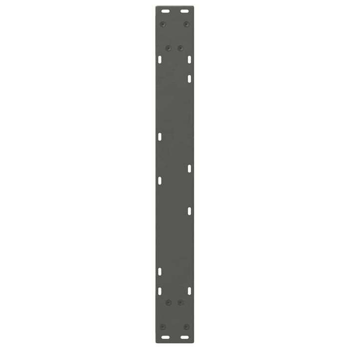 Picioare masă de sufragerie, 2 buc., antracit, 80x(72-73,3) cm, oțel - WALTI WALTI