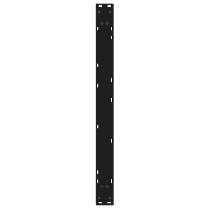 Picioare masă de sufragerie, 2 buc., negru, 90x(72-73,3) cm, oțel WALTI