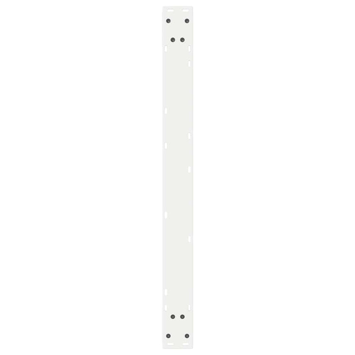 Picioare masă de sufragerie, 2 buc., alb, 90x(72-73,3) cm, oțel WALTI