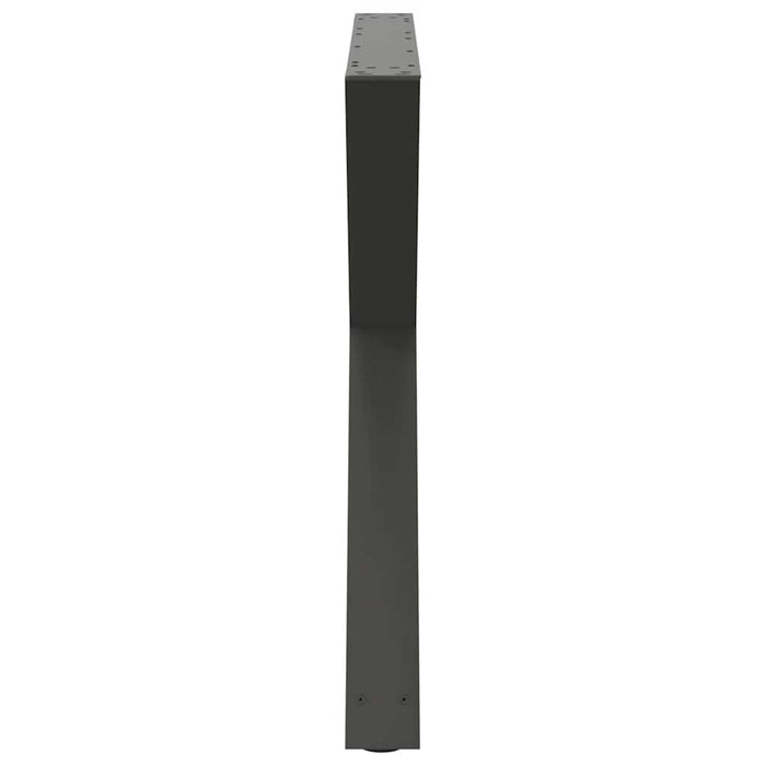 Picioare masă de sufragerie, 2 buc., antracit, 90x(72-73,3) cm, oțel - WALTI WALTI