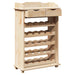 Raft pentru vin natural 58 x 28 x 90 cm Lemn de pin masiv - WALTI WALTI