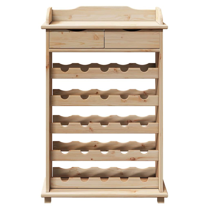 Raft pentru vin natural 58 x 28 x 90 cm Lemn de pin masiv - WALTI WALTI