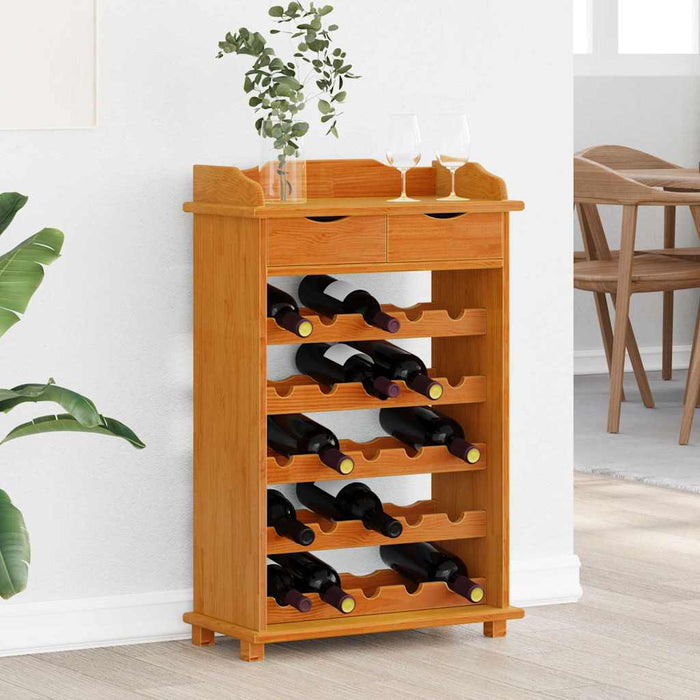 Raft pentru vin Maro 90 x 60 x 30 cm Lemn masiv de pin - WALTI WALTI