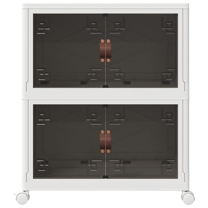 Cutie de depozitare stivuită cu roți 2 niveluri 75 L 64x40x76cm - WALTI WALTI