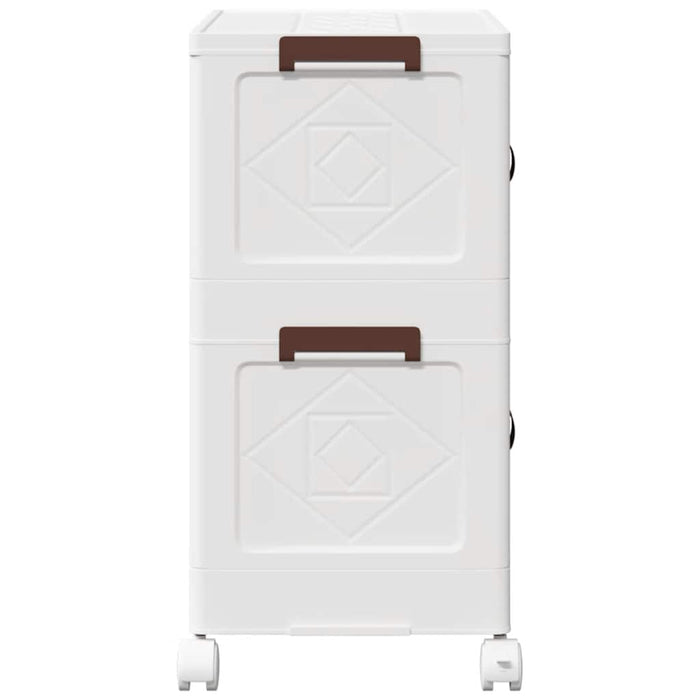 Cutie de depozitare stivuită cu roți 2 niveluri 75 L 64x40x76cm - WALTI WALTI