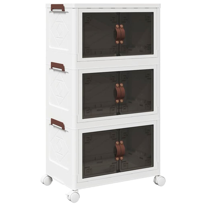 Cutie de depozitare stivuită cu roți 28 L 48,5x29,5x86 cm - WALTI WALTI