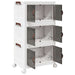 Cutie de depozitare stivuită cu roți 28 L 48,5x29,5x86 cm - WALTI WALTI
