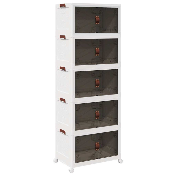 Cutie de depozitare stivuită cu roți 5 niveluri 75L 64x40x179cm - WALTI WALTI