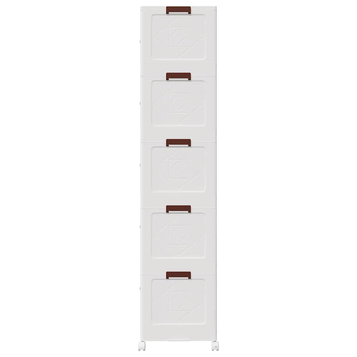 Cutie de depozitare stivuită cu roți 5 niveluri 75L 64x40x179cm - WALTI WALTI
