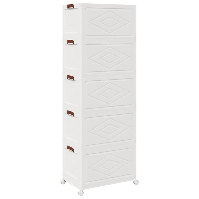 Cutie de depozitare stivuită cu roți 5 niveluri 75L 64x40x179cm - WALTI WALTI