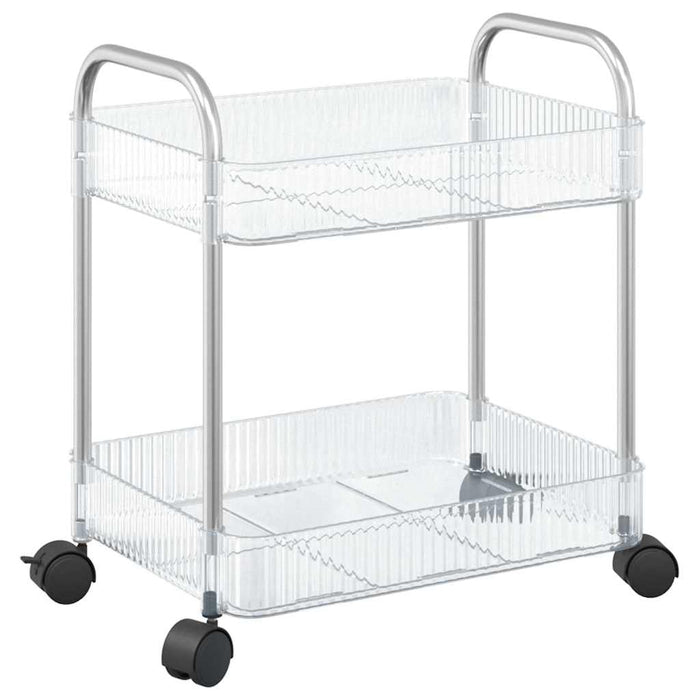 Cărucior de depozitare cu 2 niveluri transparent acrilic - WALTI WALTI