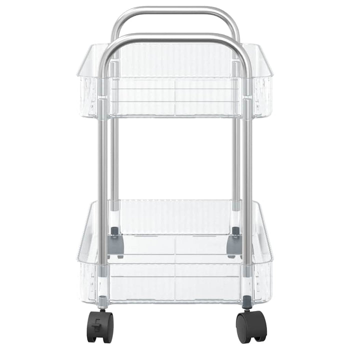 Cărucior de depozitare cu 2 niveluri transparent acrilic - WALTI WALTI